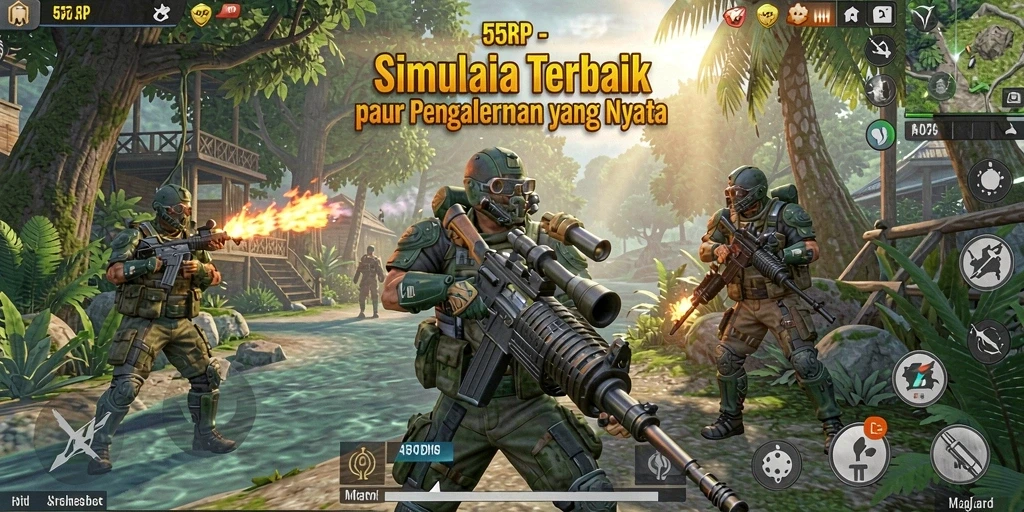 Tangkapan layar menunjukkan aksi gameplay yang realistis dan interaktif.