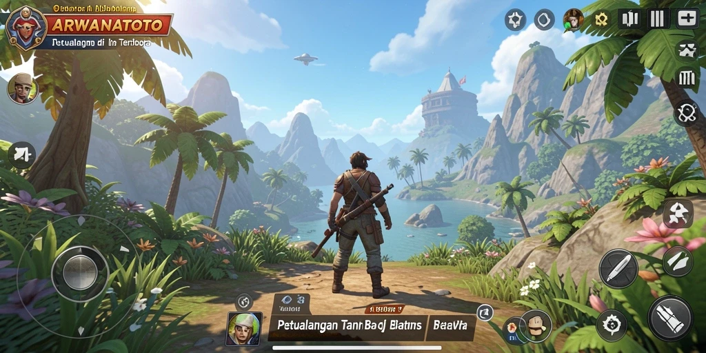 Tampilan menarik dari gameplay ARWANATOTO yang kaya akan eksplorasi.