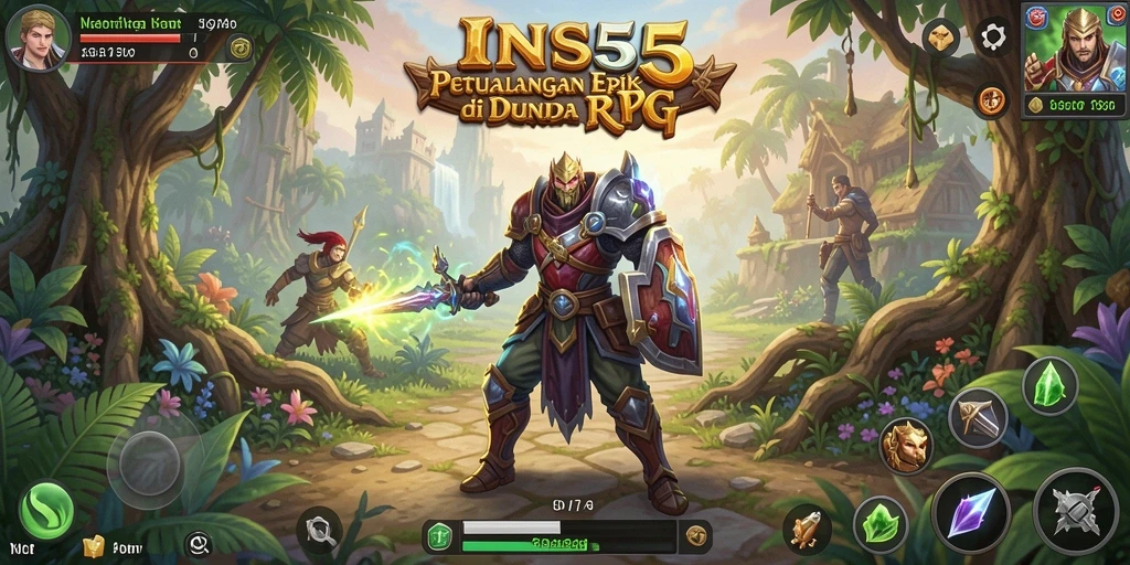 Tampilan gameplay INS55 yang menakjubkan dalam dunia RPG.