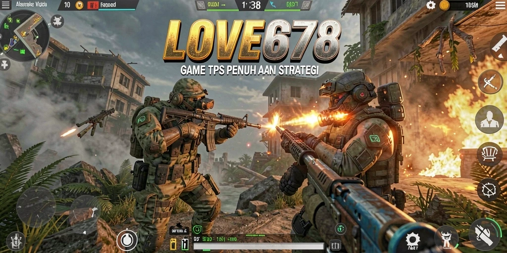 Screenshot utama dari gameplay TPS yang seru dan menarik.