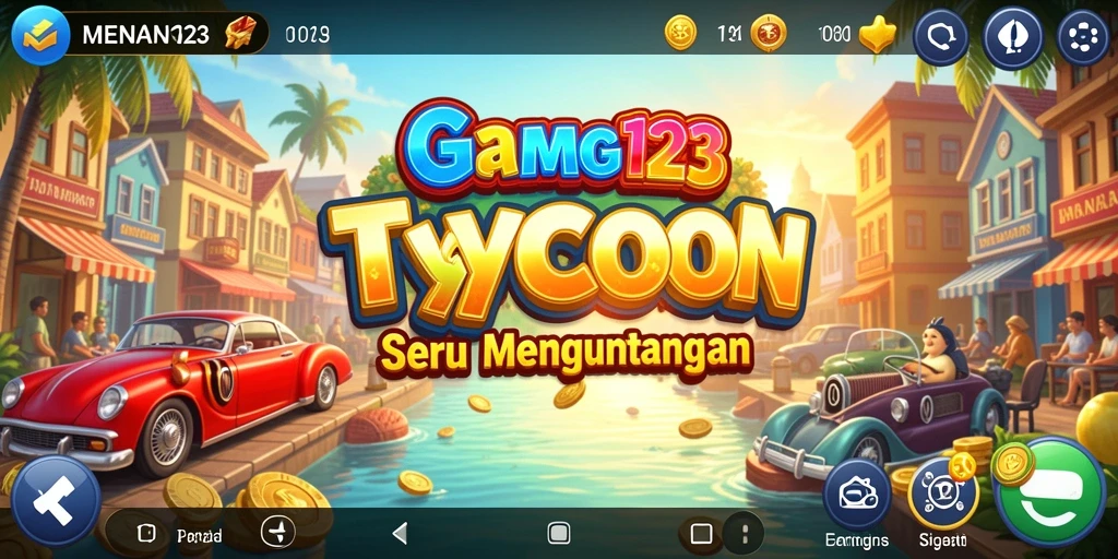 Tampilan gameplay <strong>MENANG123</strong> yang menarik dan dinamis di dunia Tycoon.