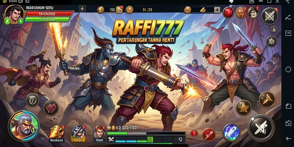 Gameplay mendebarkan dengan aksi pertarungan yang seru.
