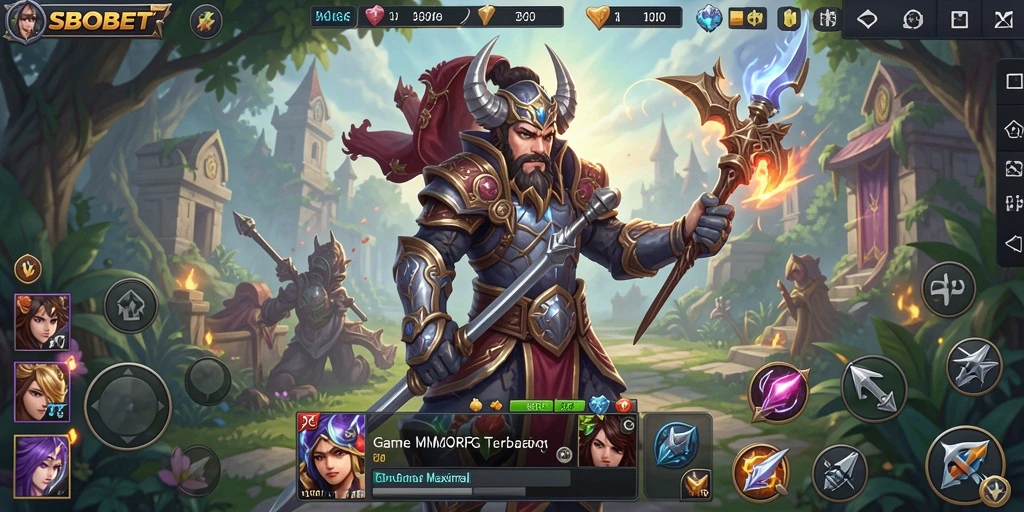 Tampilan gameplay SBOBET yang menakjubkan dalam dunia MMORPG.