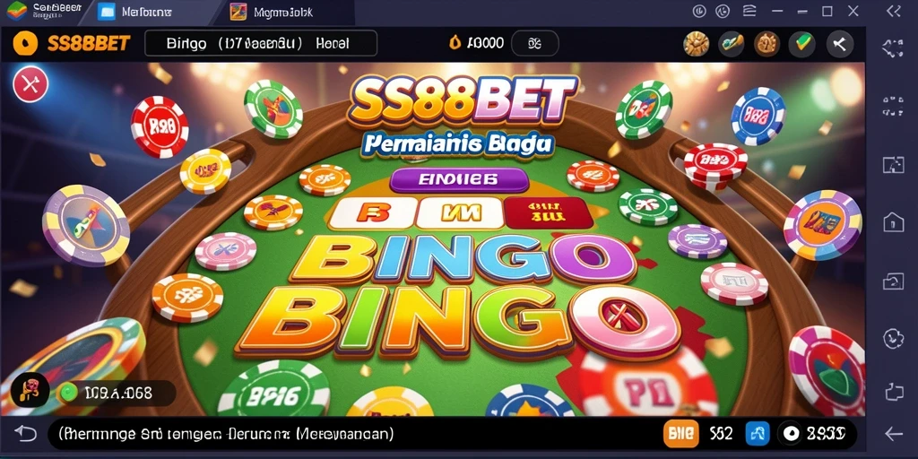 Tampilan gameplay SS88BET yang seru dan menarik di dalam permainan Bingo.